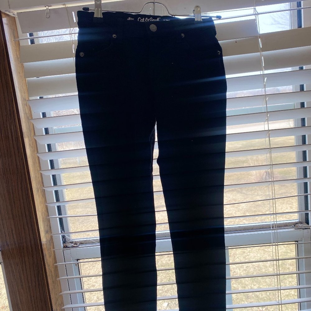 Cat&Jack Black Skinny Jeans Girlss Size 12